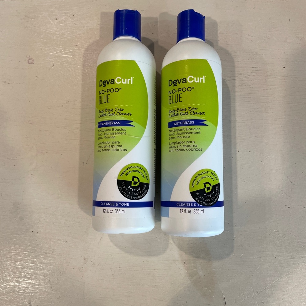 DevaCurl No-Poo Blue Cleanser - Green and Blue